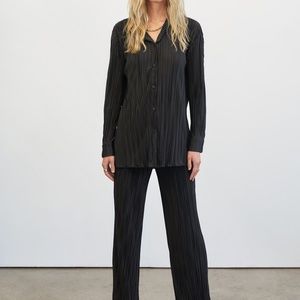 ELSA HOSK FOR 4TH AND RECKLESS - BNWT RAQUEL PLEATED PLISSE SHIRT